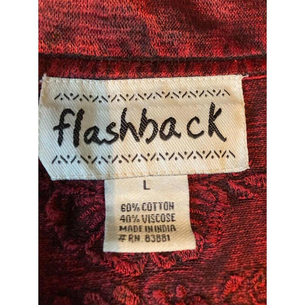 Vintage Flashback Jacket embroidery beads lace mid-weight unlined women's Large - Picture 3 of 12